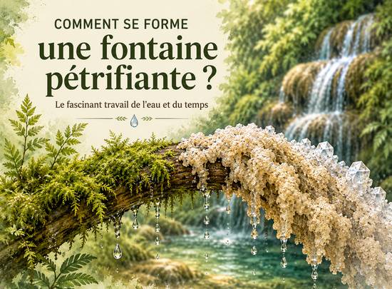 Comment se forme une fontaine pétrifiante dans le Vercors ?