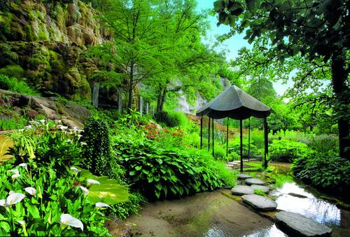 Jardin des Fontaines Pétrifiantes Accès pmr